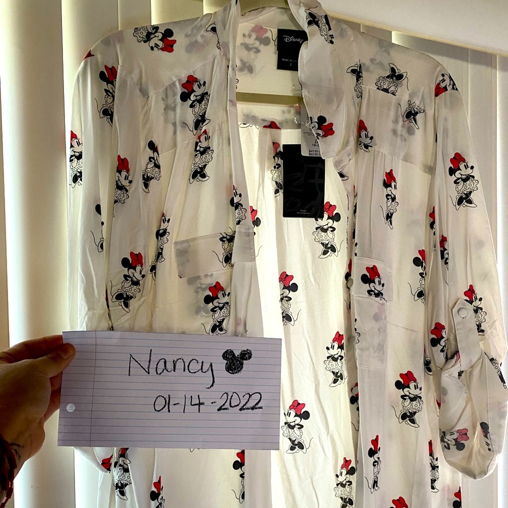 Torrid Minnie Mouse Button Down